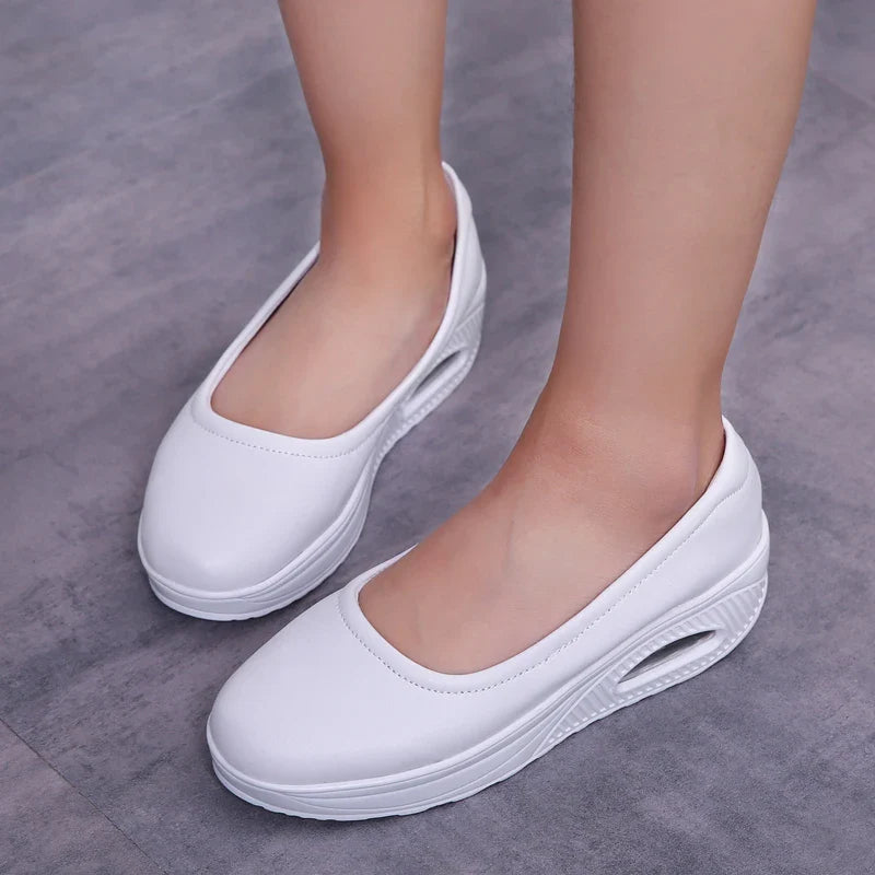 Sophie - Orthopedische Zwarte Comfort Wedges-Zwart-36-State of Style