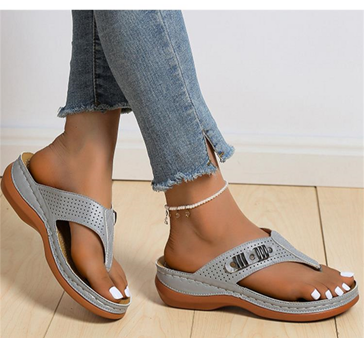 Sophie - Orthopedische Zwarte Stijlvolle Sandalen-Zwart-34-State of Style