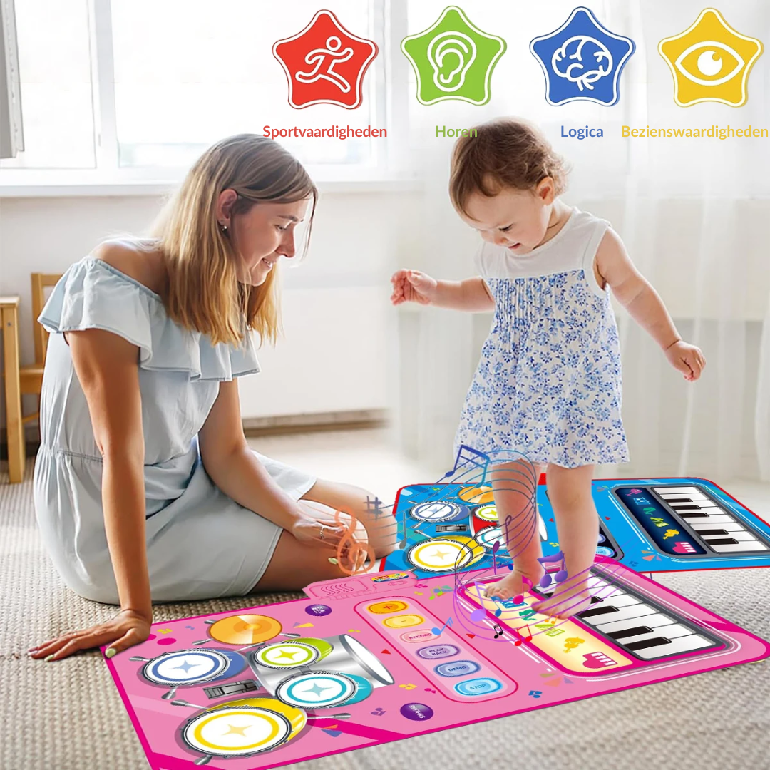 SoundSteps – 2-in-1 Musical Play Mat with Piano & Drum-Blue-State of Style