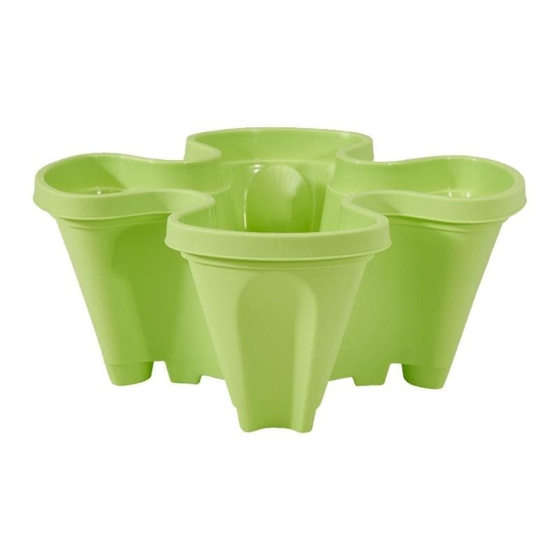 Space-saving Stackable Plant Pots - StrawberryStack-Green-State of Style