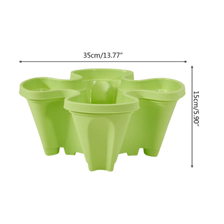 Space-saving Stackable Plant Pots - StrawberryStack-White-State of Style