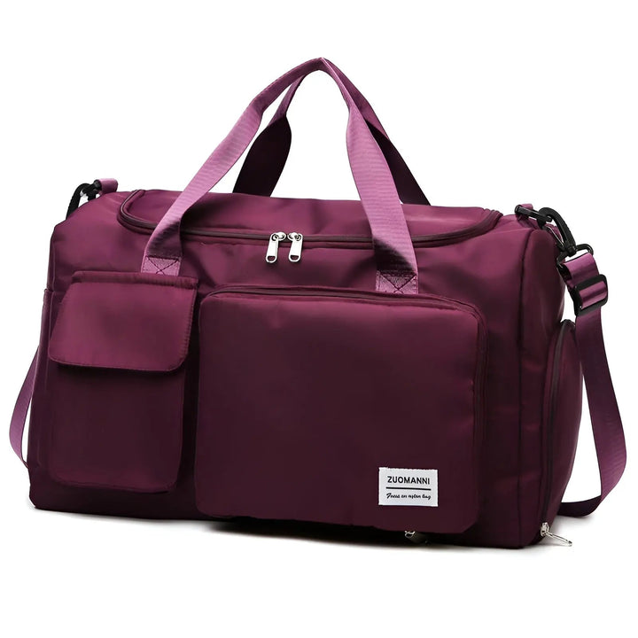 Spacious Waterproof Luxe Travel Bag - JetSet-Burgundy-State of Style