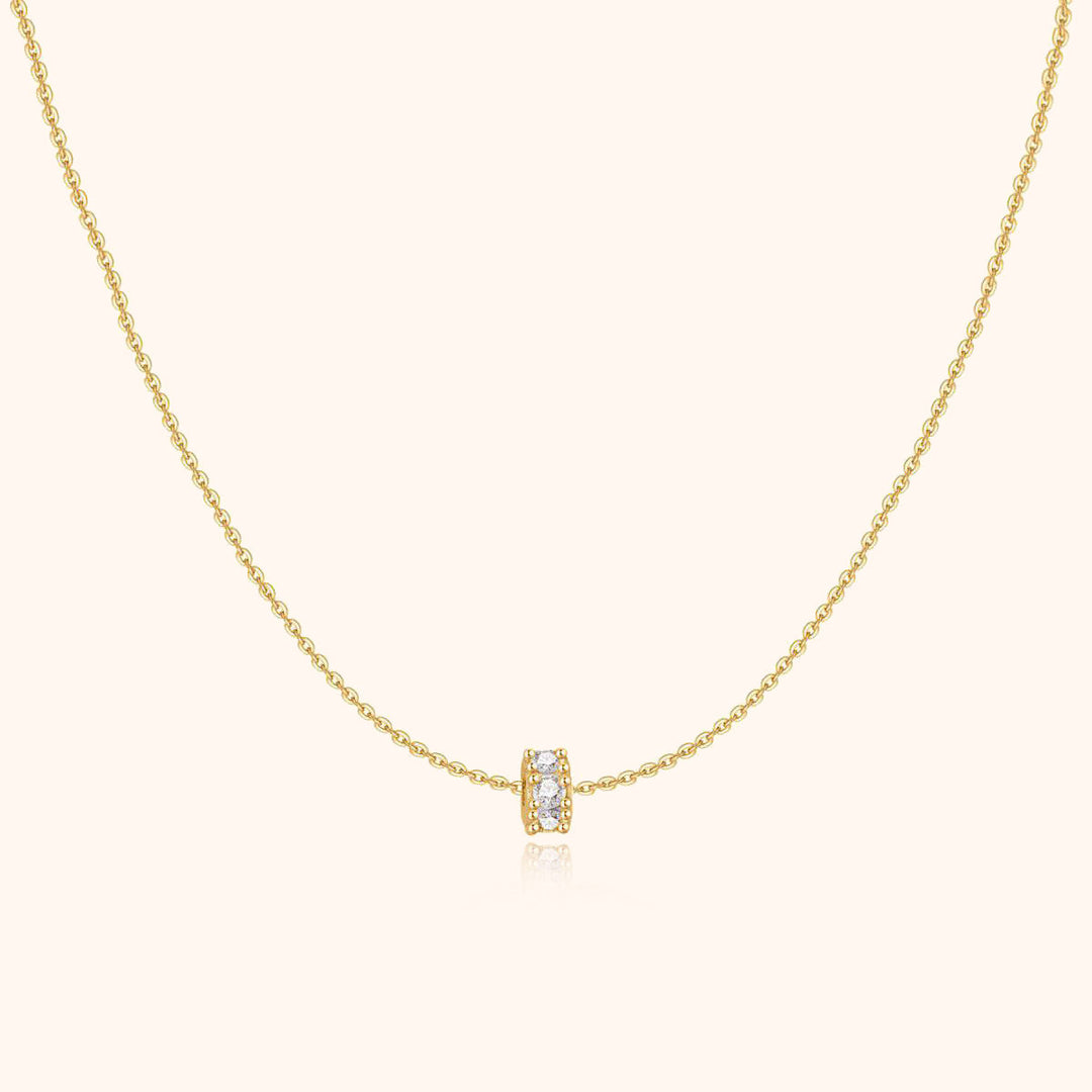 Sparkling Circle Necklace – Valerie-Gold-State of Style
