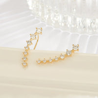 Sparkling Dangle Earrings-Gold-State of Style