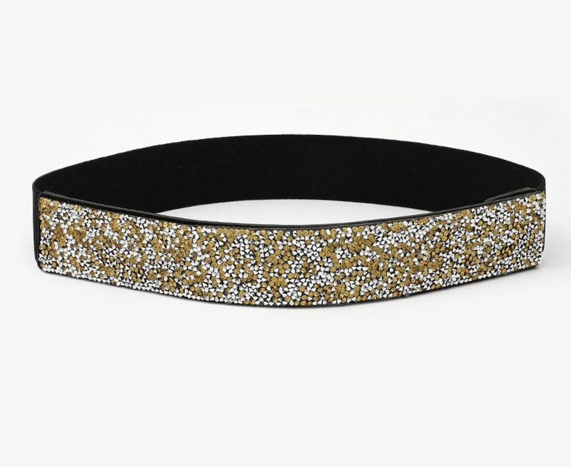 Sparkling Plus-Size Corset Belt-Gold-State of Style