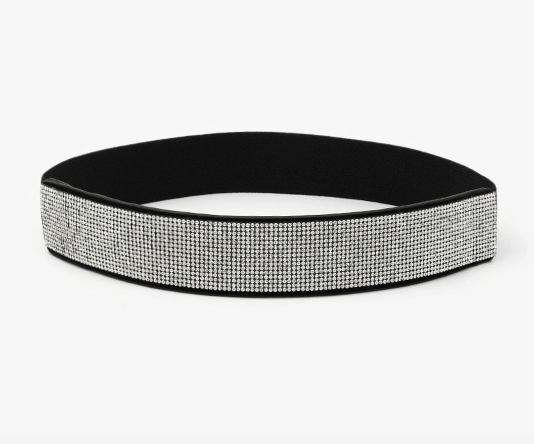 Sparkling Plus-Size Corset Belt-Silver-State of Style