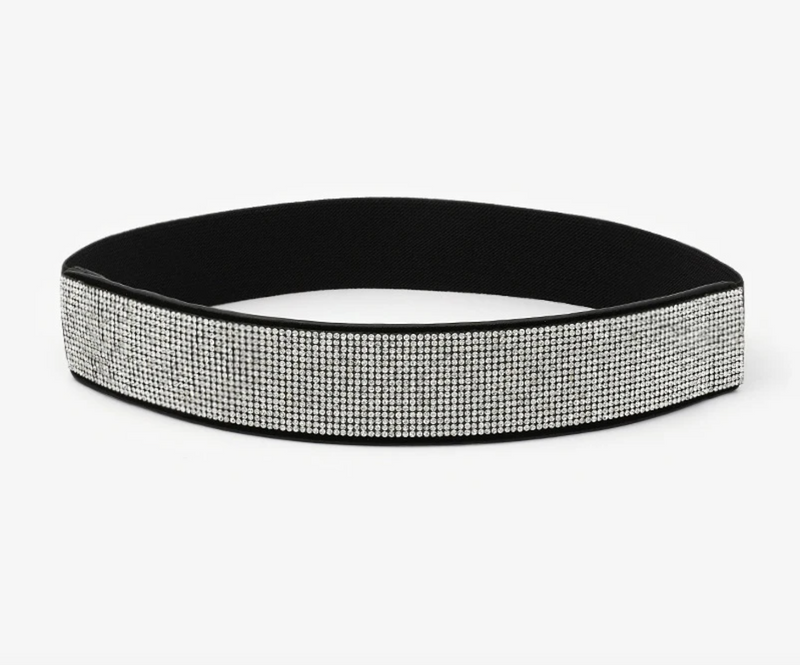 Sparkling Plus-Size Corset Belt-Silver-State of Style