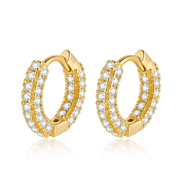 Sparkling Zirconia Earrings – Elara-Gold-State of Style