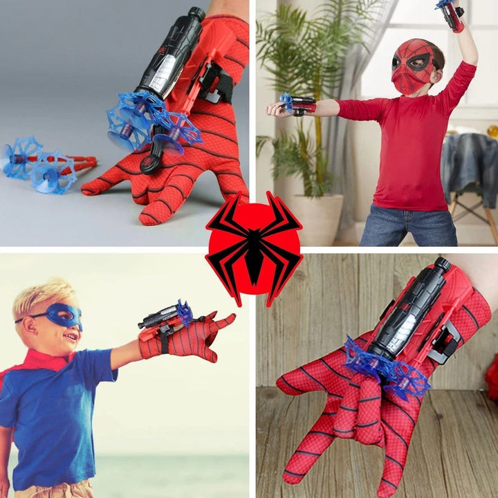 Interactive superhero handheld toy with spider-shooting function – for children aged 3 years and over