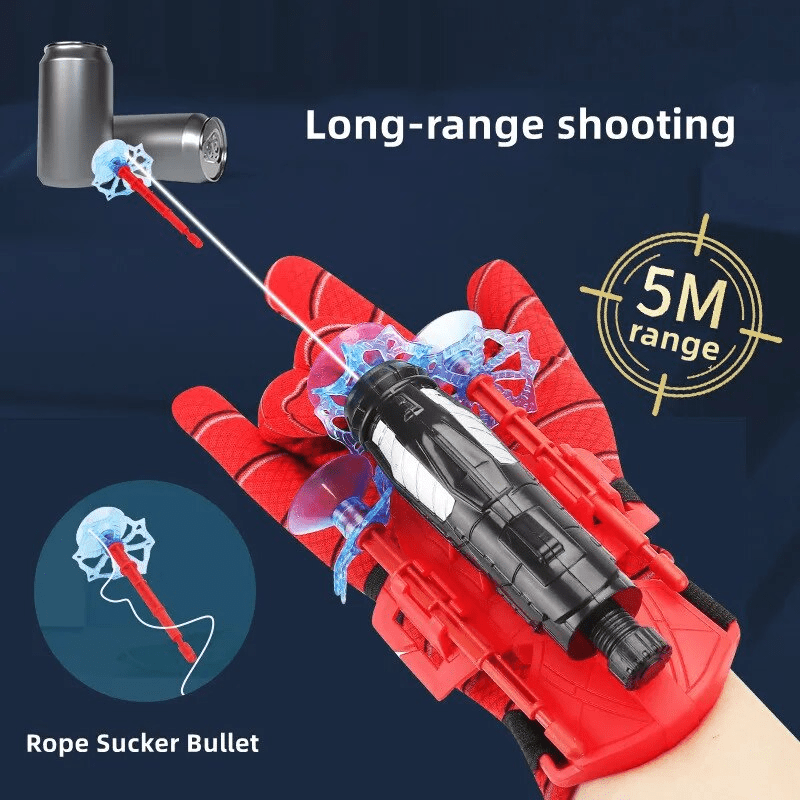 Interactive superhero handheld toy with spider-shooting function – for children aged 3 years and over