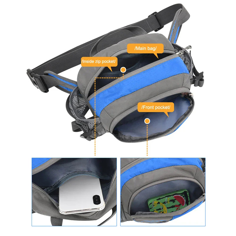 Sport Hip Bag with Bottle Holder - Vega-Orange-State of Style