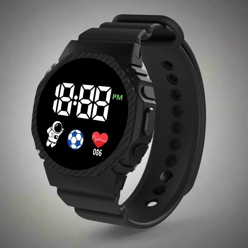Sports watch for Little Adventurers - AdventureTime-Black-State of Style