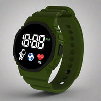 Sports watch for Little Adventurers - AdventureTime-Olive Green-State of Style