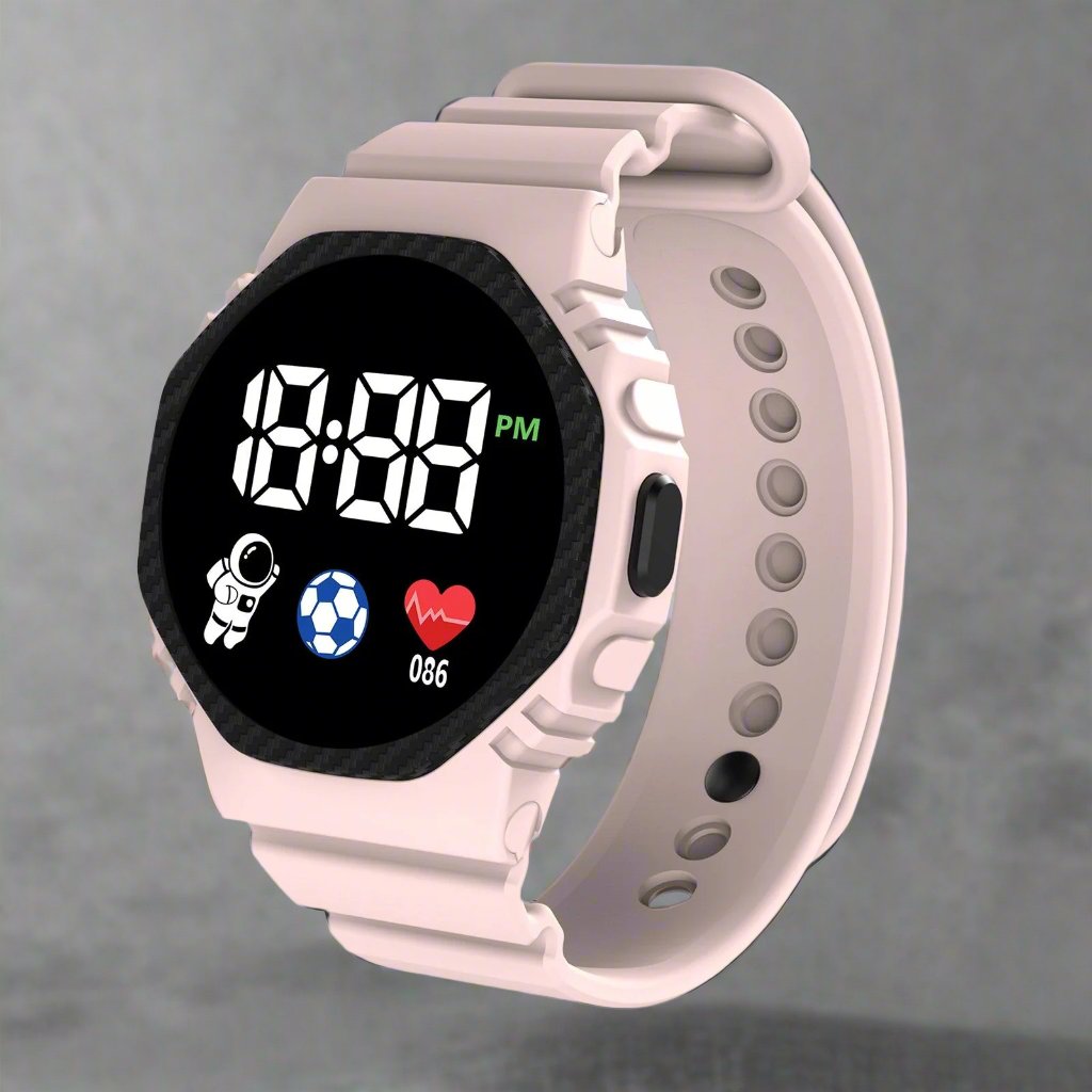 Sports watch for Little Adventurers - AdventureTime-Pink-State of Style