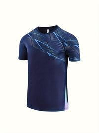 Sporty Functional Shirt for Men Summer Activity - Tarek (Buy 1 Get 1 FREE)-Navy Blue-S(46)-State of Style