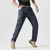 Sporty Men's Cargo Trousers - Max-Grey-30-State of Style