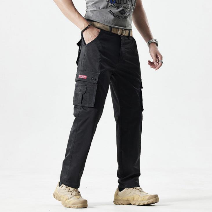 Sporty Men's Cargo Trousers - Max-Olive Green-30-State of Style