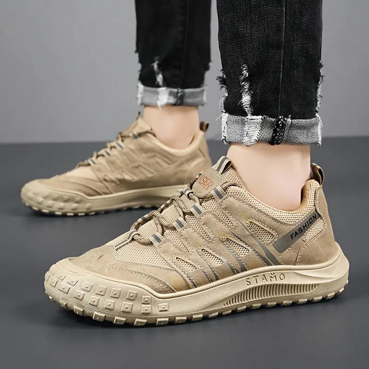 Sporty Men's Mountain Shoes - TrailRoyal-Green-7-State of Style