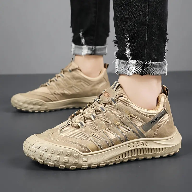 Sporty Men's Mountain Shoes - TrailRoyal-Green-7-State of Style