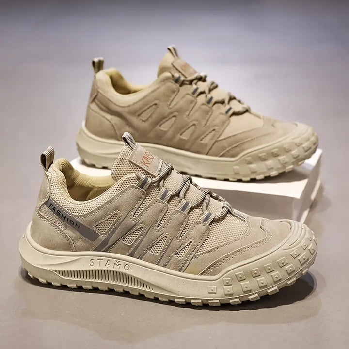 Sporty Men's Mountain Shoes - TrailRoyal-Khaki-7-State of Style