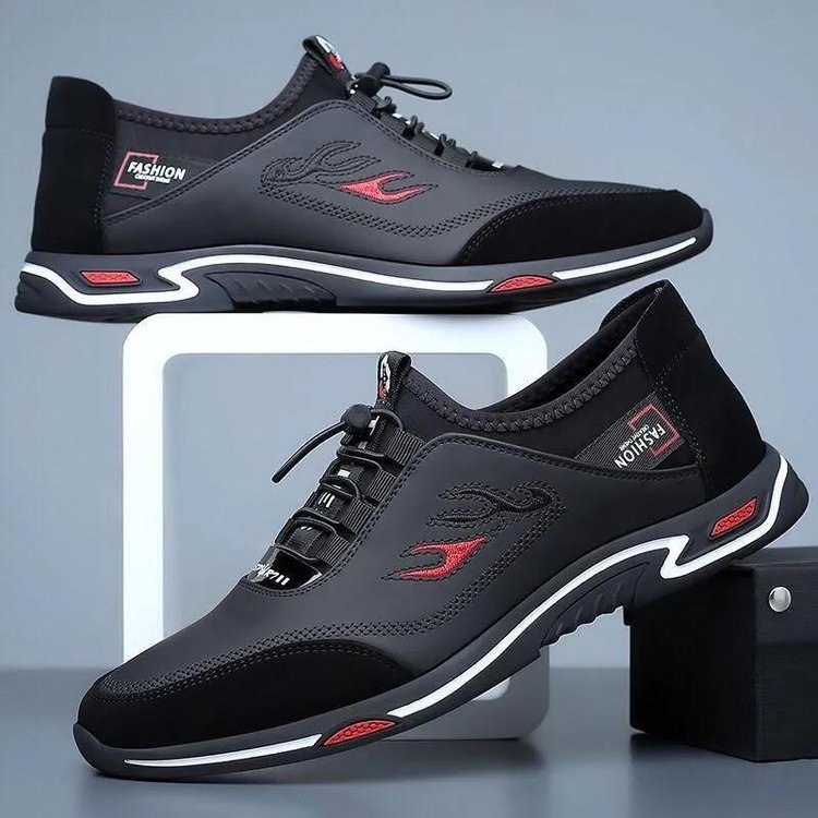 Sporty Men's Sneakers - StrideLux-Blue-6.0-State of Style