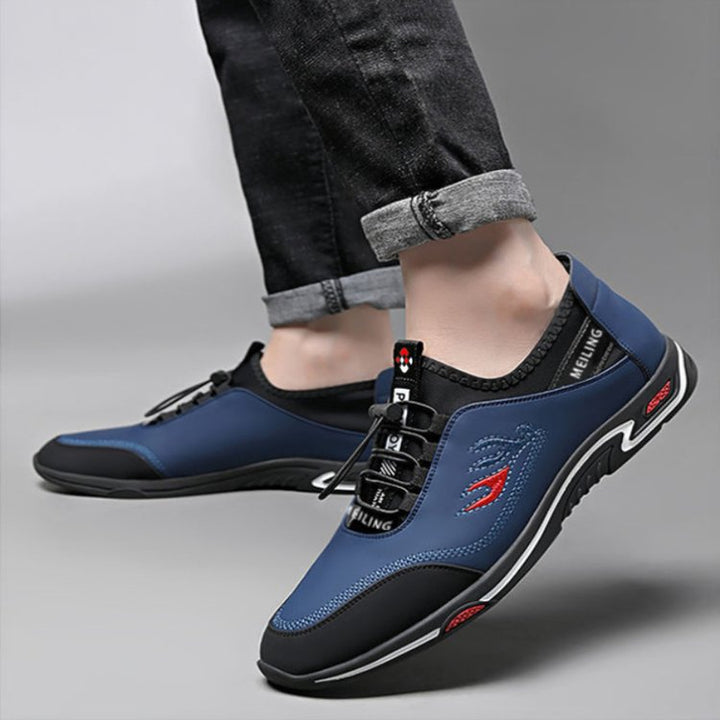Sporty Men's Sneakers - StrideLux-Blue-6.0-State of Style
