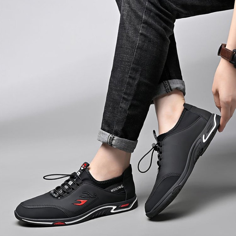 Sporty Men's Sneakers - StrideLux-Blue-6.0-State of Style