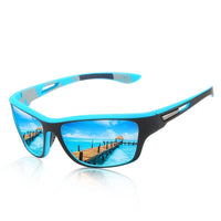 Sporty men's sunglasses with polarized lenses & UV400 protection – Vayron-Black-State of Style