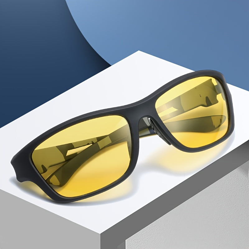 Sporty men's sunglasses with polarized lenses & UV400 protection – Vayron-Black-State of Style