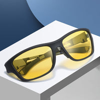 Sporty men's sunglasses with polarized lenses & UV400 protection – Vayron-Black-State of Style