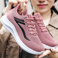 Sporty Orthopaedic Women's Walking Shoes - FitWalk-3.5-Black-State of Style