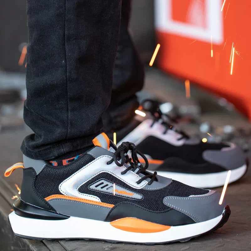 Sporty Safety Shoes - FlexGuard-Grey-4-State of Style