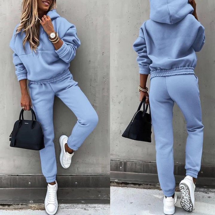 Sporty Tracksuit for Women - Maria-Light Blue-S-State of Style