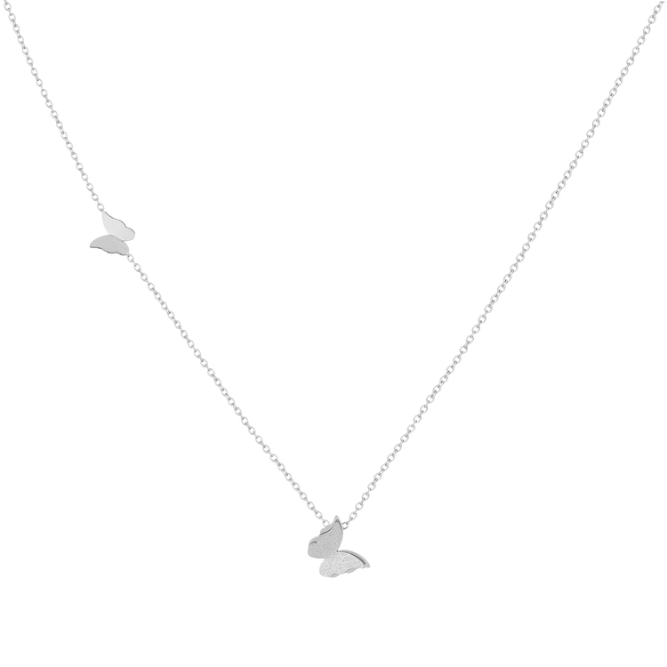 Spring Butterfly Necklace - Alara-Silver-State of Style