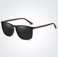 Square Luxury Polarized Sunglasses – Timeless Style & UV Protection-Black Red-State of Style