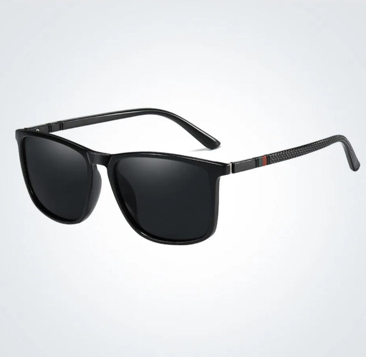 Square Luxury Polarized Sunglasses – Timeless Style & UV Protection-Black-State of Style