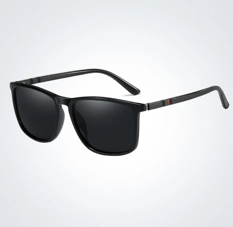 Square Luxury Polarized Sunglasses – Timeless Style & UV Protection-Black-State of Style