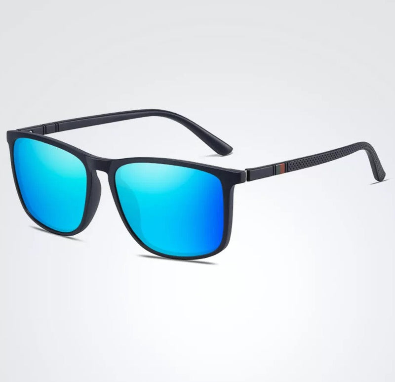 Square Luxury Polarized Sunglasses – Timeless Style & UV Protection-Blue Mirror-State of Style
