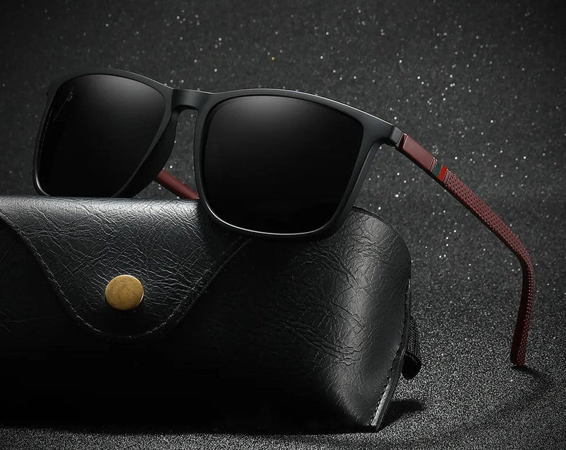 Square Luxury Polarized Sunglasses – Timeless Style & UV Protection-Brown-State of Style