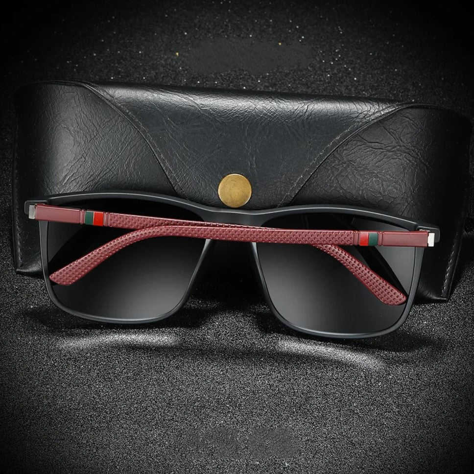 Square Luxury Polarized Sunglasses – Timeless Style & UV Protection-Brown-State of Style