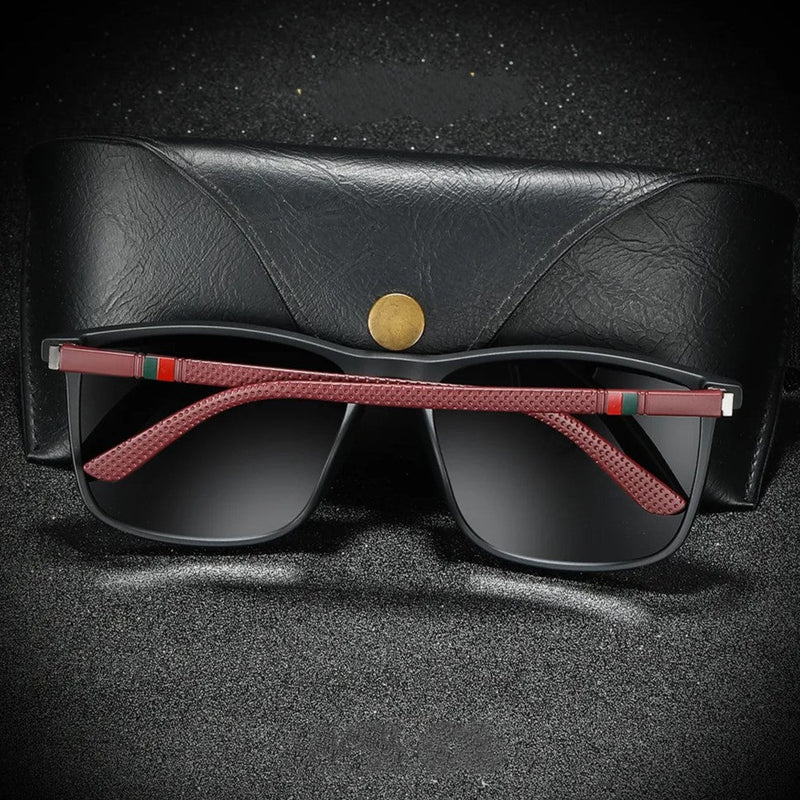 Square Luxury Polarized Sunglasses – Timeless Style & UV Protection-Brown-State of Style