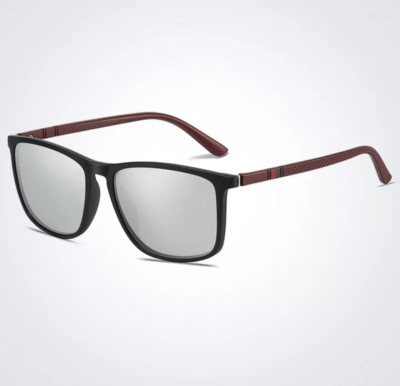 Square Luxury Polarized Sunglasses – Timeless Style & UV Protection-Silver Mirror-State of Style