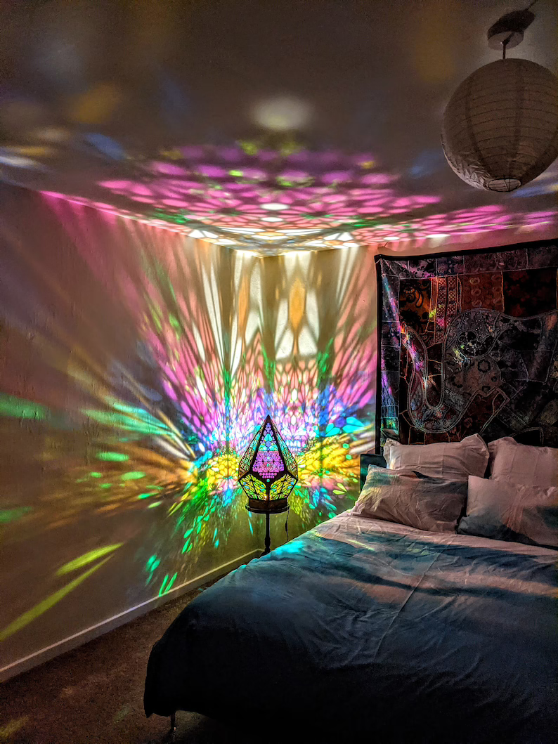 Stained Glass Style LED Table Lamp - LumiAura-State of Style