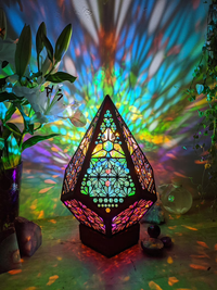 Stained Glass Style LED Table Lamp - LumiAura-State of Style