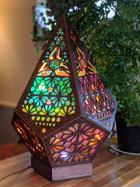 Stained Glass Style LED Table Lamp - LumiAura-State of Style
