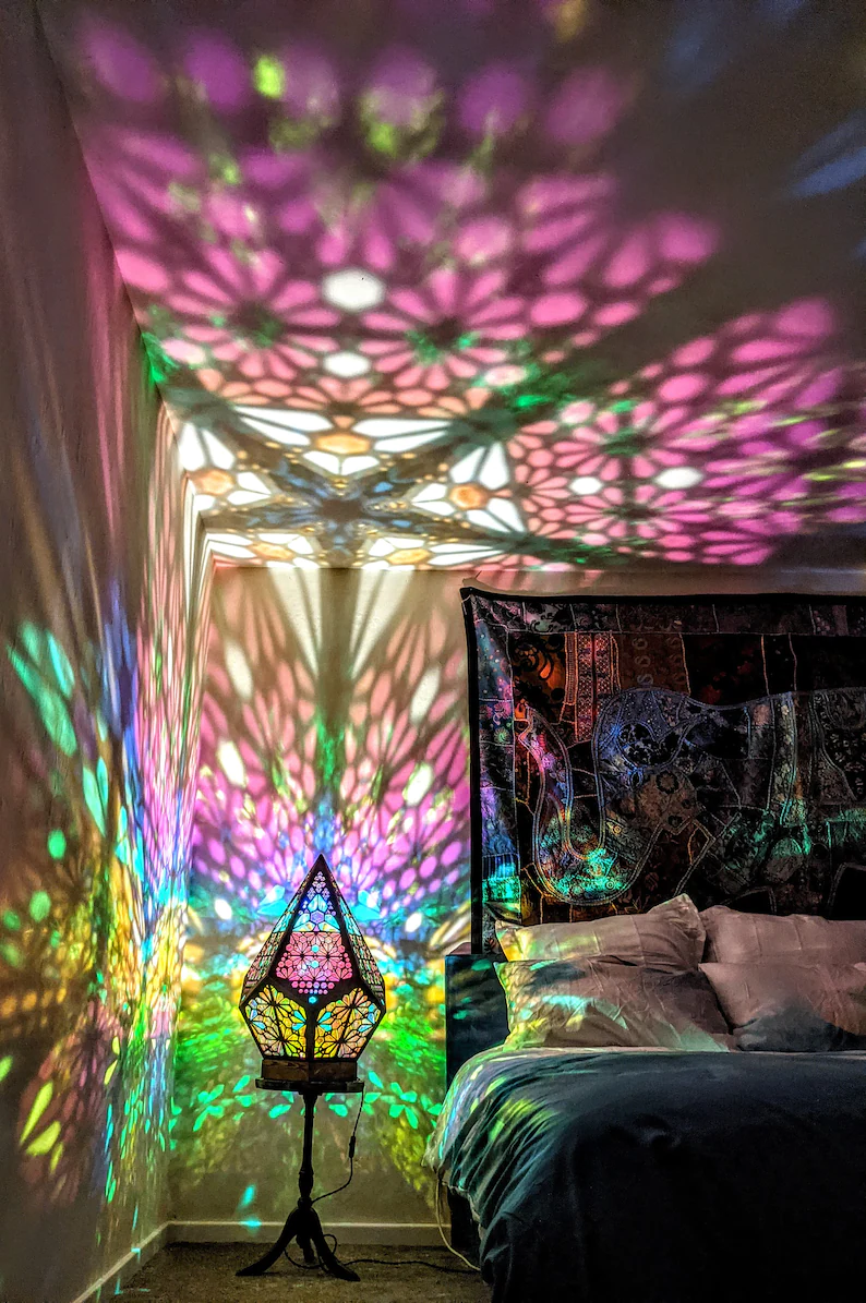 Stained Glass Style LED Table Lamp - LumiAura-State of Style