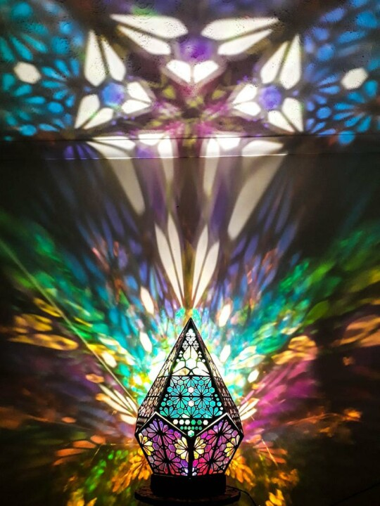 Stained Glass Style LED Table Lamp - LumiAura-State of Style