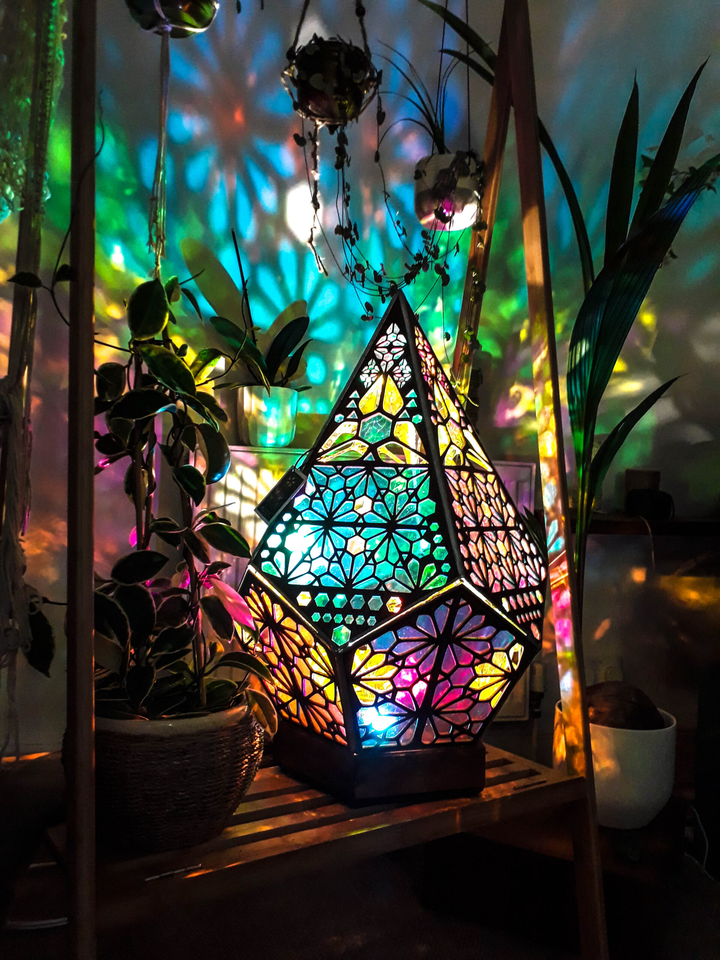 Stained Glass Style LED Table Lamp - LumiAura-State of Style