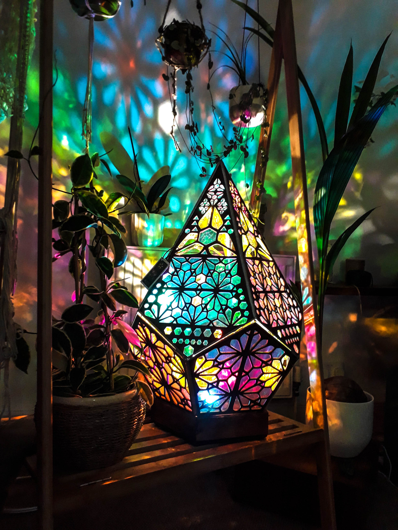 Stained Glass Style LED Table Lamp - LumiAura-State of Style
