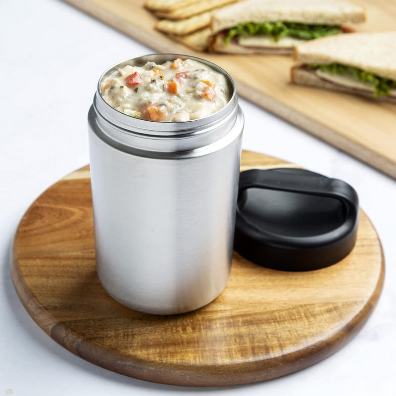 Stainless Steel Food Warmer Container with Handle - WarmCarry-Grey-State of Style